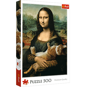 Trefl Trefl Puzzle 500 - Mona Lisa a mačiatko 37294