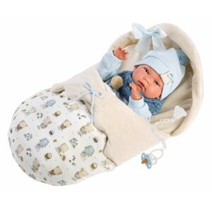 Llorens Llorens 73885 NEW BORN CHLAPČEK - realistická bábika bábätko s celovinylovým telom - 40 MA4-73885