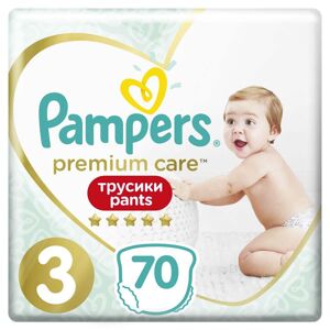 PAMPERS Premium Care Pants Nohavičky plienkové jednorazové 3 (6-11 kg) 70 ks 8001090759955