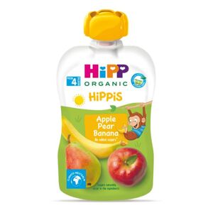 HiPP HiPPiS BIO Jablko, hruška, banán 100 g, 4m+ AL8520-02-U