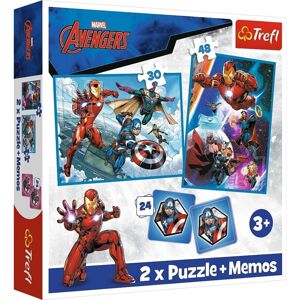 Trefl Puzzle 2v1 + pexeso - Hrdinovia v akcii / Disney Marvel The Avengers 93333