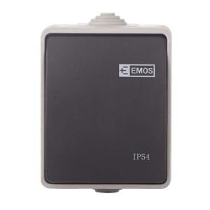 Emos Prepínač č.1,6 IP54 nástenný A1398