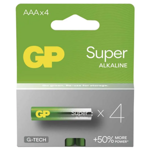 GP Super LR03 (AAA) 4ks B01114 - Batérie alkalické