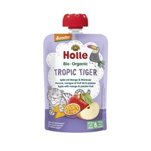 HOLLE Tropic Tiger Bio ovocné pyré jablko, mango a maracuja, 100 g (8 m+) 151504
