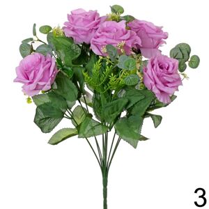 Kytica ruže FIALOVÁ 35cm 202173F - Umelé kvety