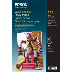 Epson Value Glossy Photo 183g - A4 - 20ks - Fotopapier A4