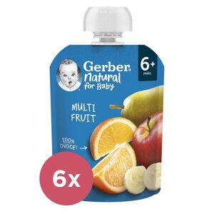6x GERBER Natural kapsička multifruit 90 g VP-F173022
