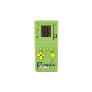 Teddies Digitálna hra Padajúce kocky hlavolam plast 7x14,5cm na batérie so zvukom - zelená 00850083