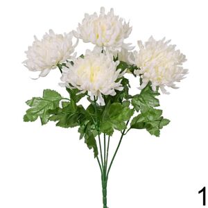 Kytica chryzantéma 48cm biela 211499B - Umelé kvety