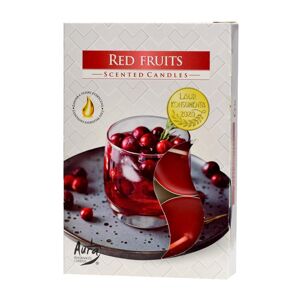 Čajové voňavé/6 červené ovocie 36394 - Sviečky