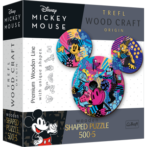 Trefl Trefl Drevené puzzle 500+5 - Ikonický Mickey Mouse 20168