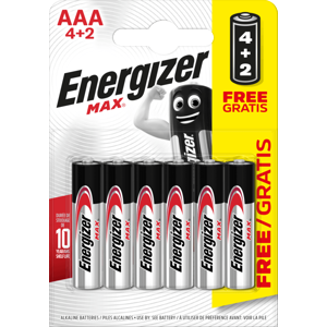 Energizer MAX LR03 (AAA) 4+2ks