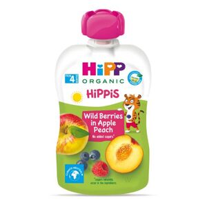 HiPP HiPPiS BIO Jablko, broskyňa, lesné ovocie 100 g, 4m+ AL8525-02-U
