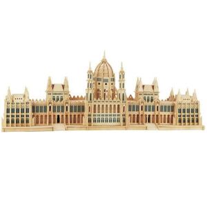 Woodcraft construction kit Drevené 3D puzzle parlament v Budapešti P088 - 3D skladačka