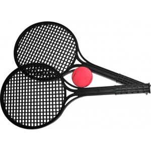 Wiky Soft tenis čierny 1 loptička 250226 - Súprava