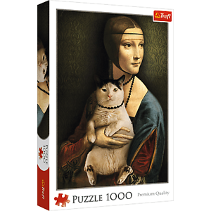 Trefl Trefl Puzzle 1000 - Dáma s mačkou 10663
