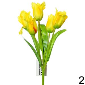 Kytica tulipán ŽLTÁ 31cm 207689ZL - Umelé kvety