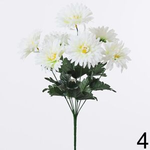 Kytica chryzantéma biela 42cm 1500323B - Umelé kvety