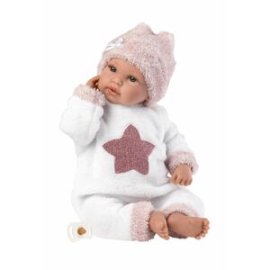 Llorens Llorens 63648 NEW BORN - realistická bábika bábätko so zvukmi a mäkkým látkovým telom - 36 MA4-63648