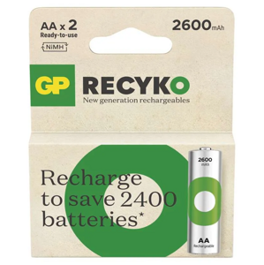 GP ReCyko HR6 (AA) 2600mAh 2ks B25272 - Nabíjacie batérie
