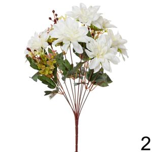 Kytica dahlia 50cm biela 202382B - Umelé kvety