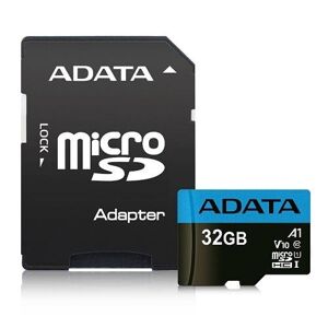 ADATA Premier MicroSDHC 32GB UHS-I Class 10 A1 (r100/w25) AUSDH32GUICL10A1-RA1 - Pamäťová karta + adaptér