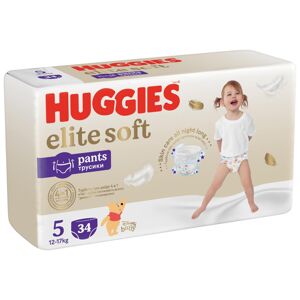 HUGGIES® Elite Soft Pants Nohavičky plienkové jednorázové 5 (12-17 kg) 34 ks 1696199