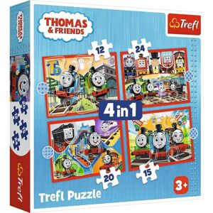Trefl Puzzle 4v1 - Úžasný Tom / Thomas and Friends 34619