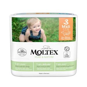MOLTEX Pure&Nature Plienky jednorazové 3 Midi (4-9 kg) 364