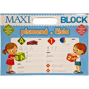 FONI-BOOK Maxi Blok písmená a čísla - zmaž a hraj znovu 941063 - Kniha
