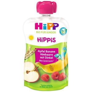 HiPP HiPPiS BIO Jablko, banán, maliny, celozrnné obilniny 100g, 12m+ AL8534-02-U