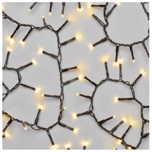 Emos LED vianočná reťaz – cluster/ježko 12m, teplá biela, časovač D4BW03 - Vianočné osvetlenie vonkajšie aj vnútorné