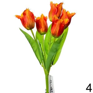 Kytica tulipán ORANŽOVÁ 31cm 207689O - Umelé kvety