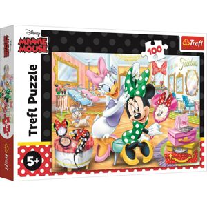 Trefl Trefl Puzzle 100 dielikov - Minnie v salóne krásy  Disney Minnie 16387