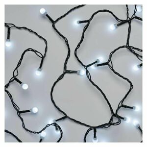Emos Vianočná reťaz Cherry guľôčky 80 LED, 8m, časovač, studená biela - Vianočné osvetlenie