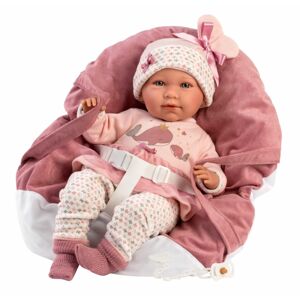 Llorens Llorens 74014 NEW BORN - realistická bábika bábätko so zvukmi a mäkkým látkovým telom - 42 MA4-74014