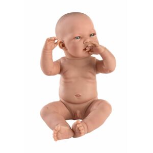 Llorens Llorens 84301 NEW BORN CHLAPČEK - realistické bábätko s celovinylovým telom - 43 cm MA4-84301