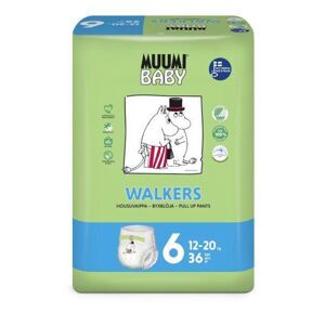 MUUMI Baby Walkers Nohavičky plienkové jednorazové 6 (12-20 kg) 36 ks 59425