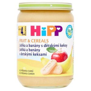 HiPP BIO jablká a banány s detskými keksíkmi 190 g CZ4710-01