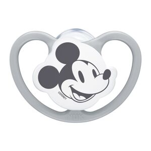 NUK Cumlík Space Disney Mickey v boxe, šedý 6-18m 10736750sed
