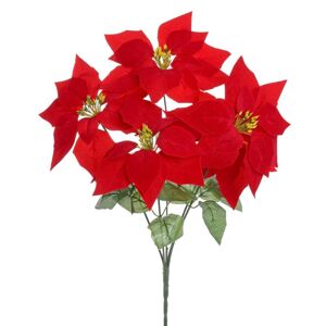 Vian. poinseria kytica červená 5H, 48cm 225665 - Umelé kvety
