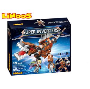 Wiky Stavebnica LiNooS Super Inverters Robot Dinosaurus LN7011 - Stavebnica