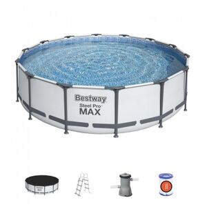 Bestway Bazen Bestway® Steel Pro MAX, 427x107 cm, filter, rebrík, plachta 8050162 - Bazén