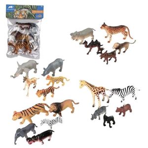 Zvieratká safari - 5 ks v balení, viacero druhov 207524