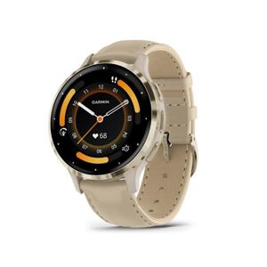 Garmin VENU 3S, French Gray/Soft Gold, Leather 010-02785-55 - Smart hodinky
