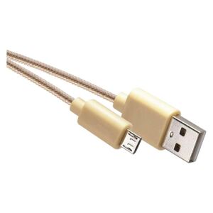 Emos kábel micro USB 1m zlatý SM7006Y - Prepojovací kábel