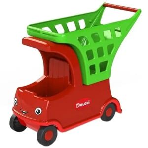 Doloni DOLONI Detské auto s košíkom zeleno-červené 01540-02
