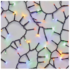 Emos LED vianočná reťaz – ježko 12m, vonkajšia aj vnútorná, multicolor, časovač D4BM03 - Vianočné osvetlenie