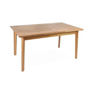 VENETO 150R L28 DUB - Stôl rozťahovací masív Dub prírodný 150x90/45/ plát 28mm