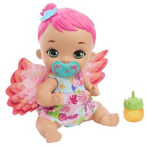 Mattel Mattel My Garden Baby Bábätko - plameniak s ružovými vlasmi 25HPD12
